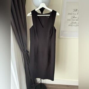 Banana Republic Black Midi Sheath Dress